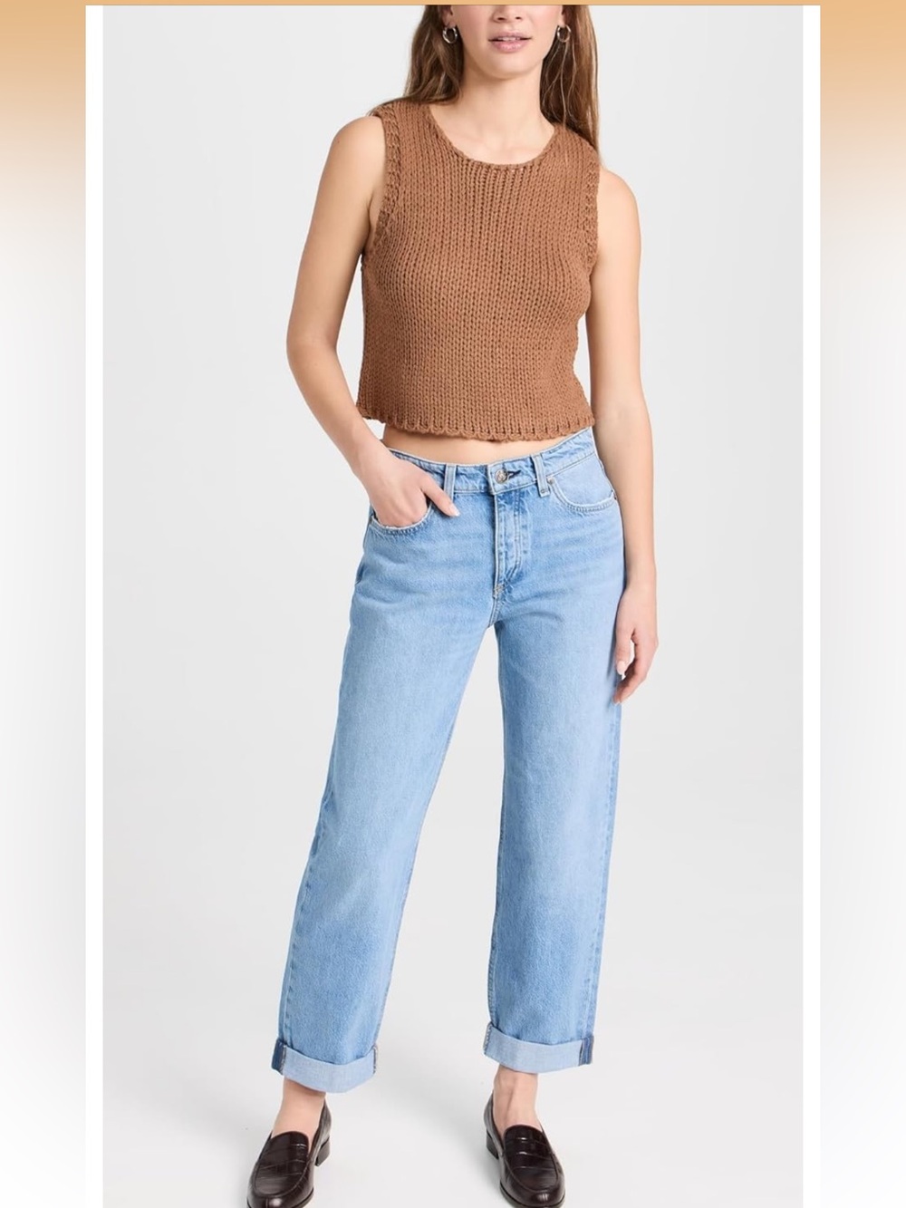 rag & bone Women's Dre Low Rise Baggy Jeans